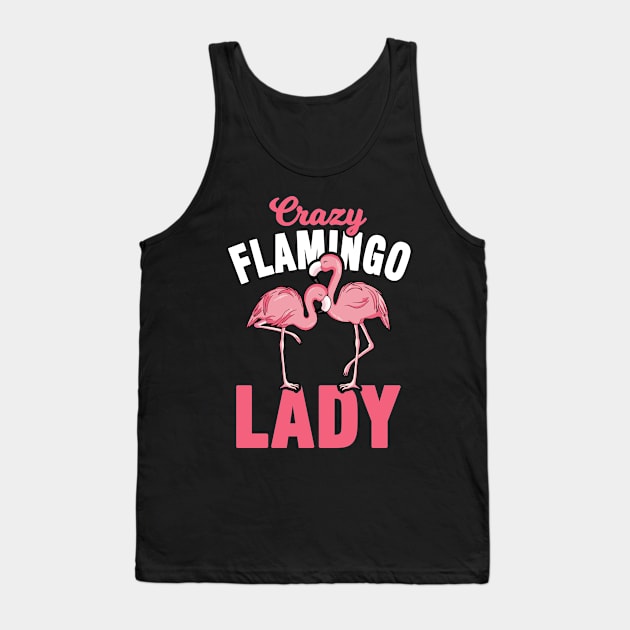 Pink Flamingo Wife Gift Tank Top by Tobias Store